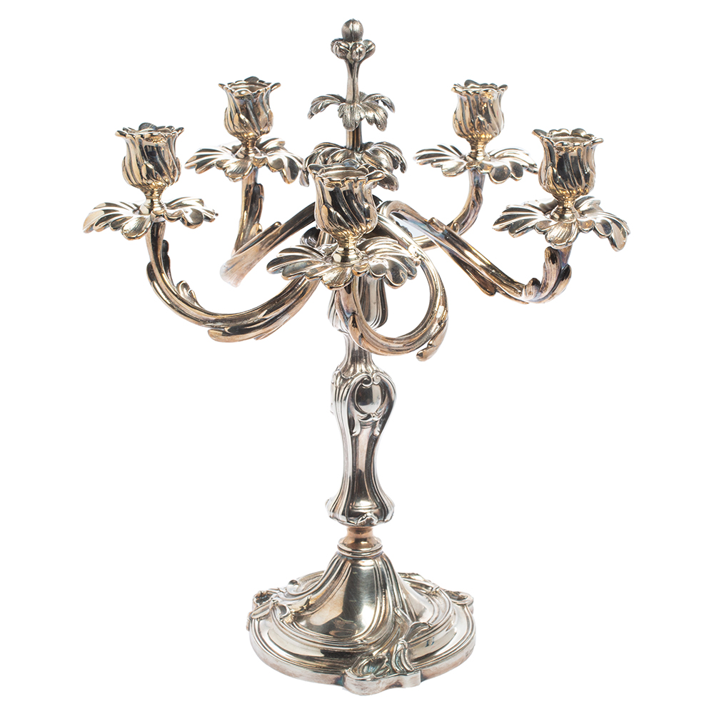 Christofle silver candelabra