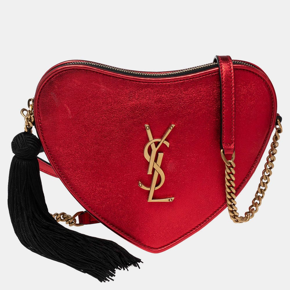 YSL red heart bag