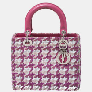 Lady Dior Tote in Tweed and Leather