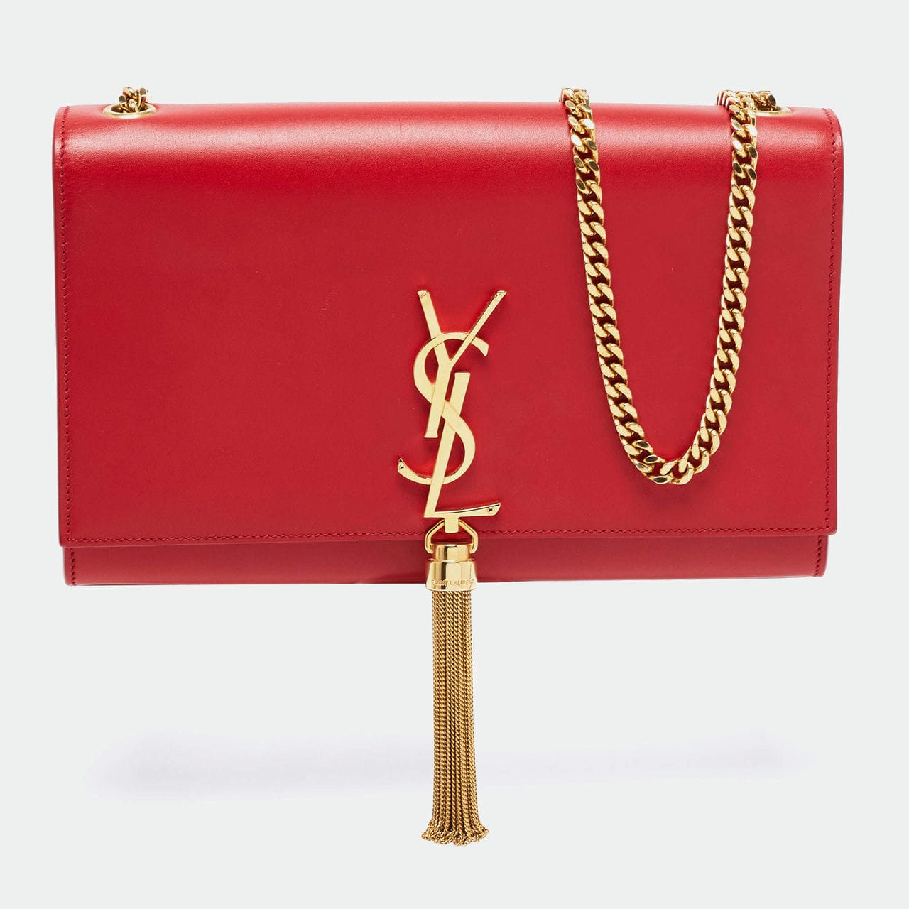 Step 7: Analyze the text on the buttons of your YSL Kate bag