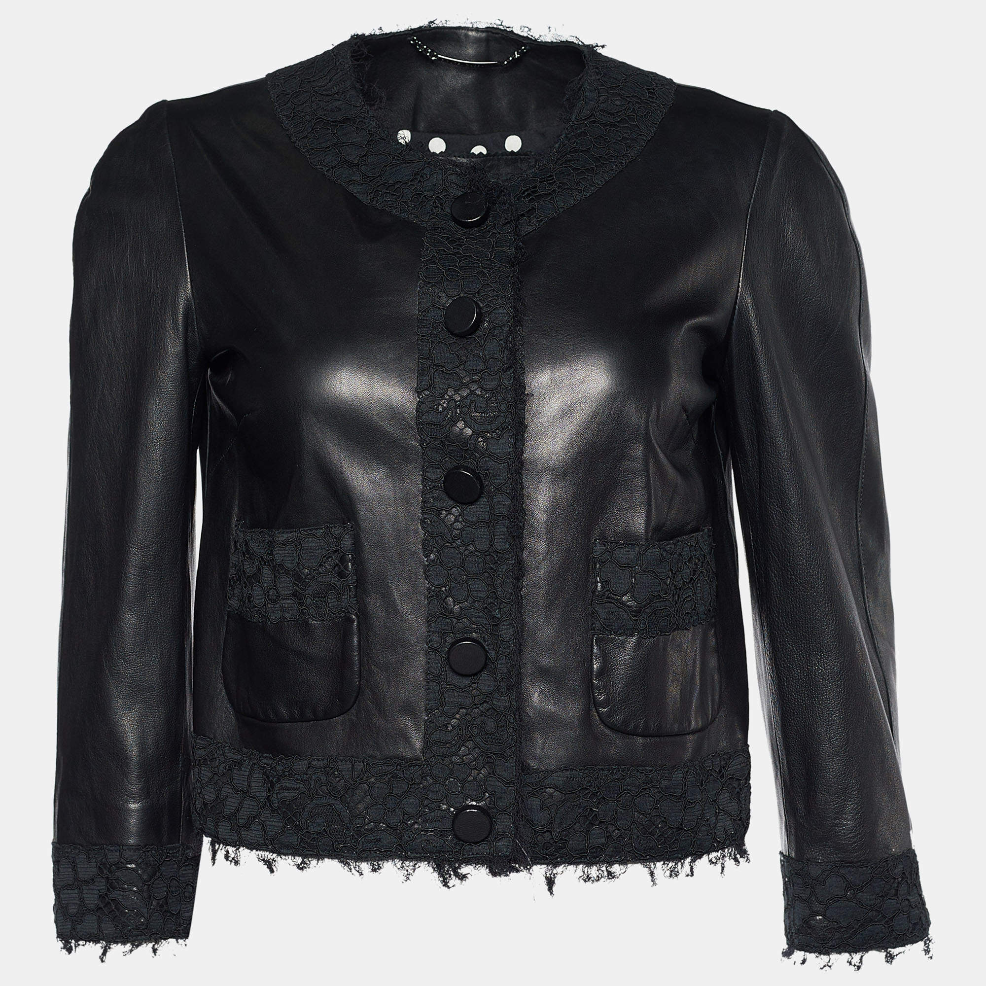 authentic designer leather jacket
