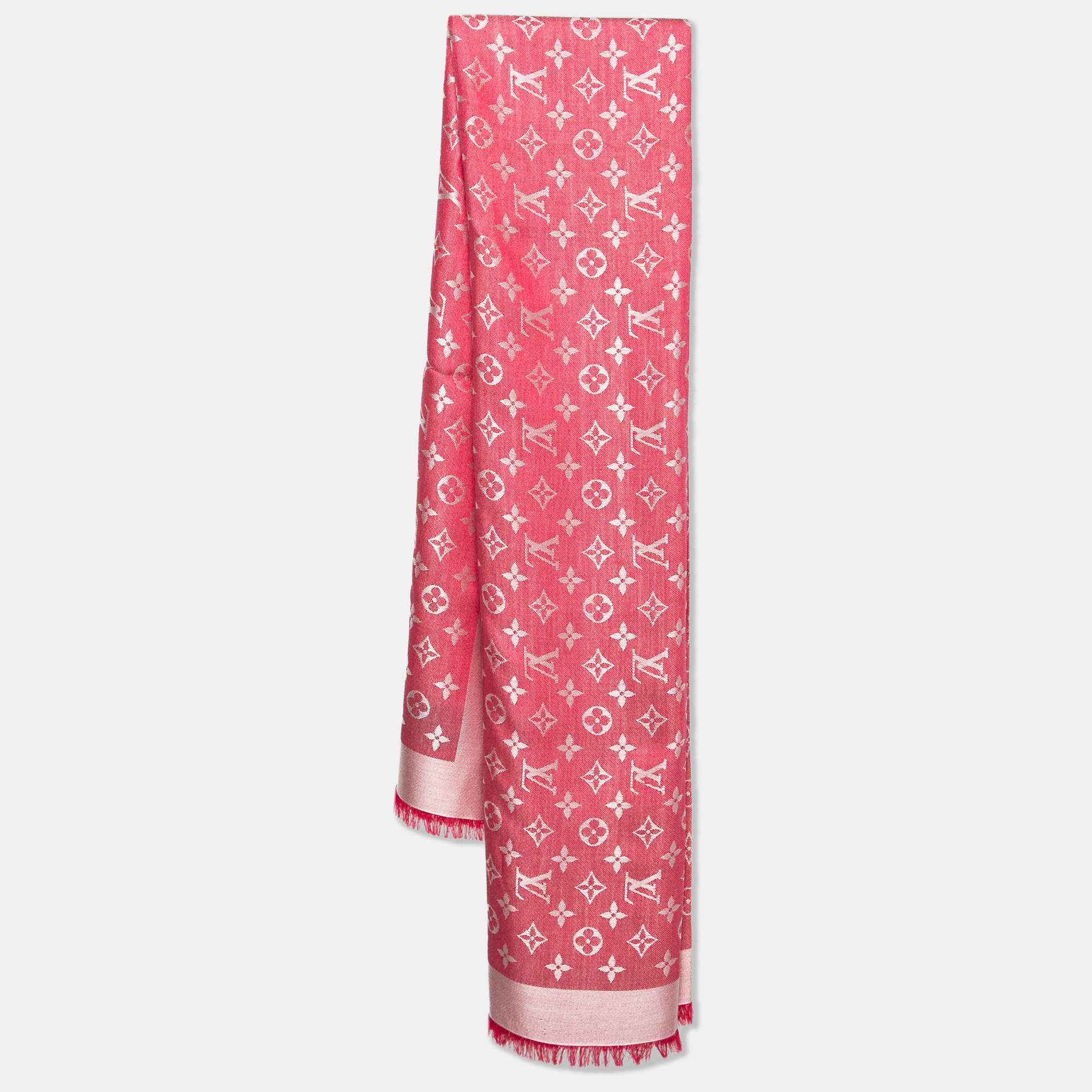 pink-on-pink LV shawl