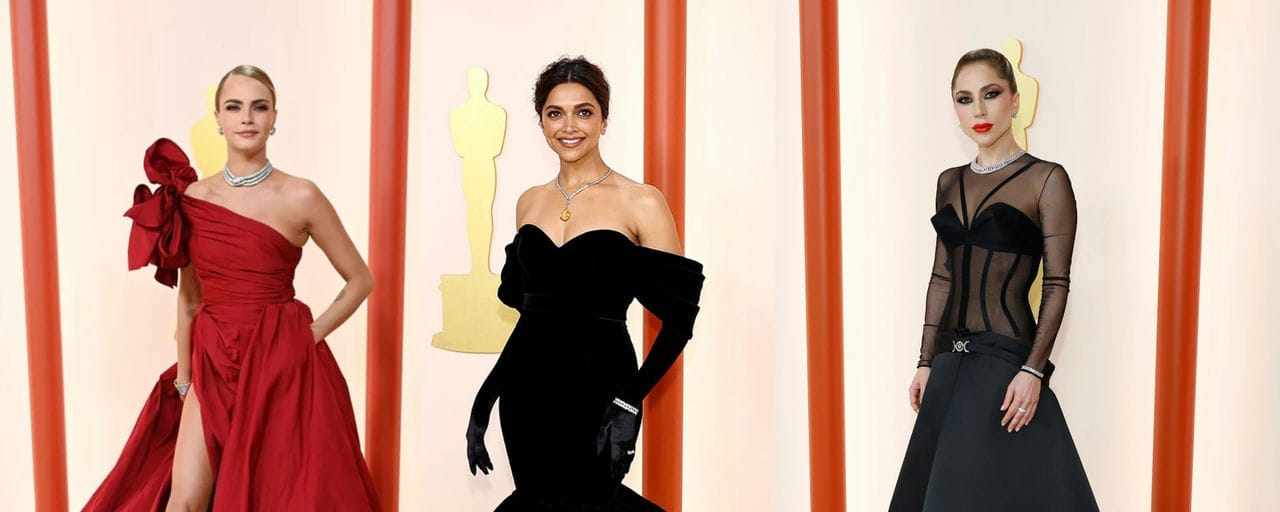 Deepika Padukone at Oscars: She Dazzles in Black Outfit by Louis Vuitton,  Cartier Necklace; Watch Rihanna, Lady Gaga at Oscars