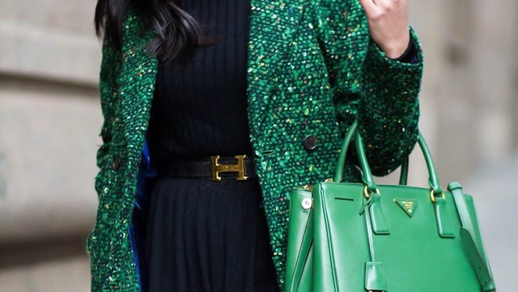 Street Snaps: Hermes Birkin Bag in Emerald