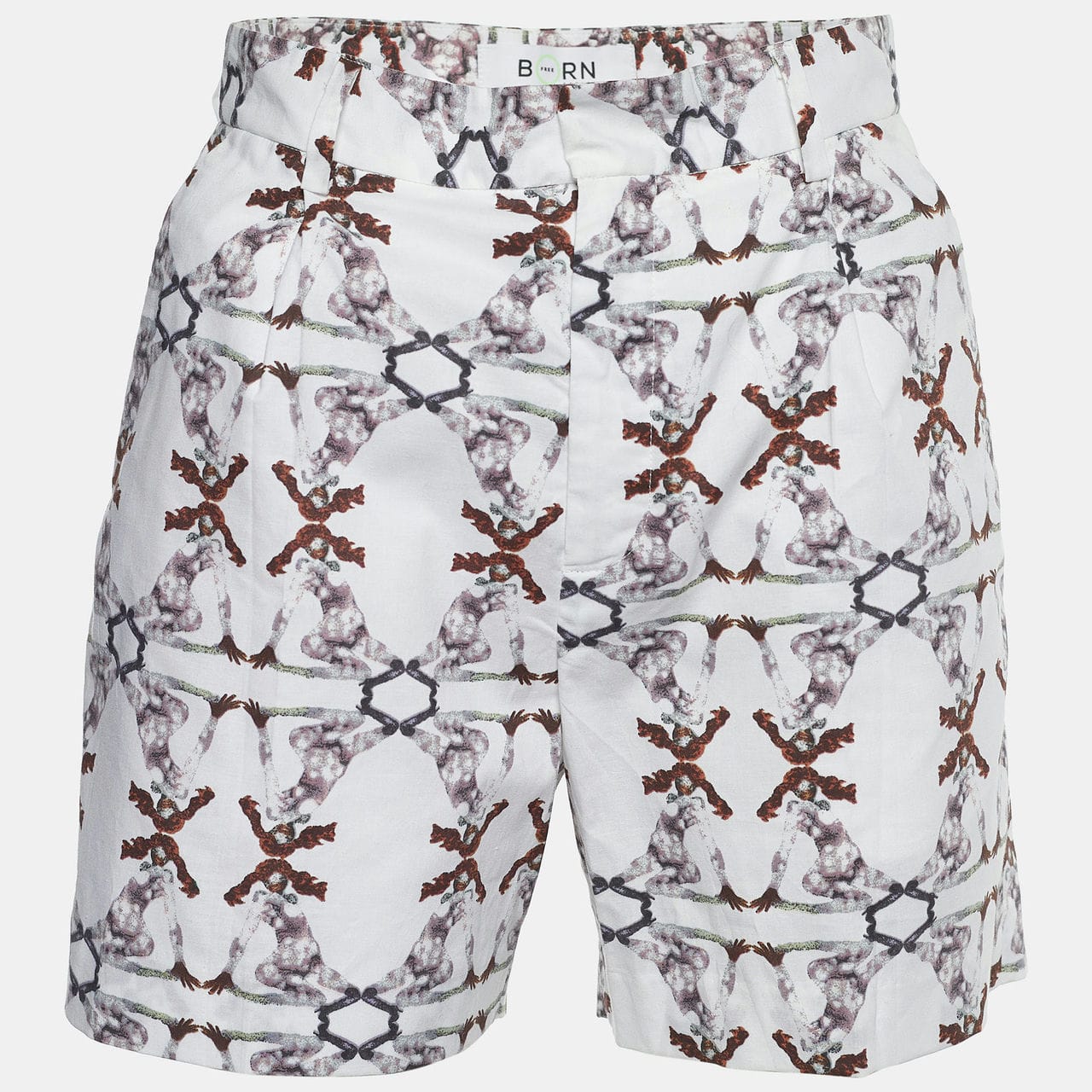 printed cotton shorts for women