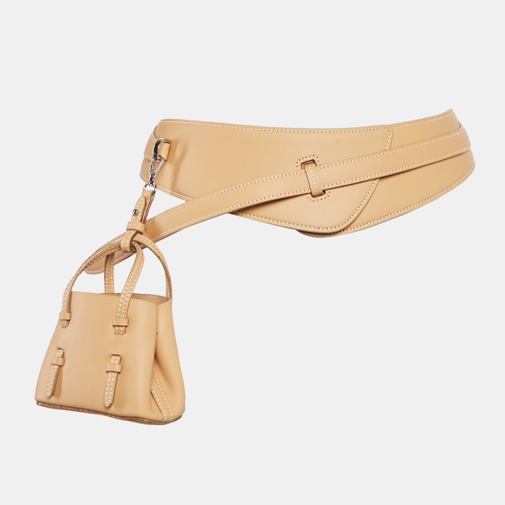 alaia leather belt