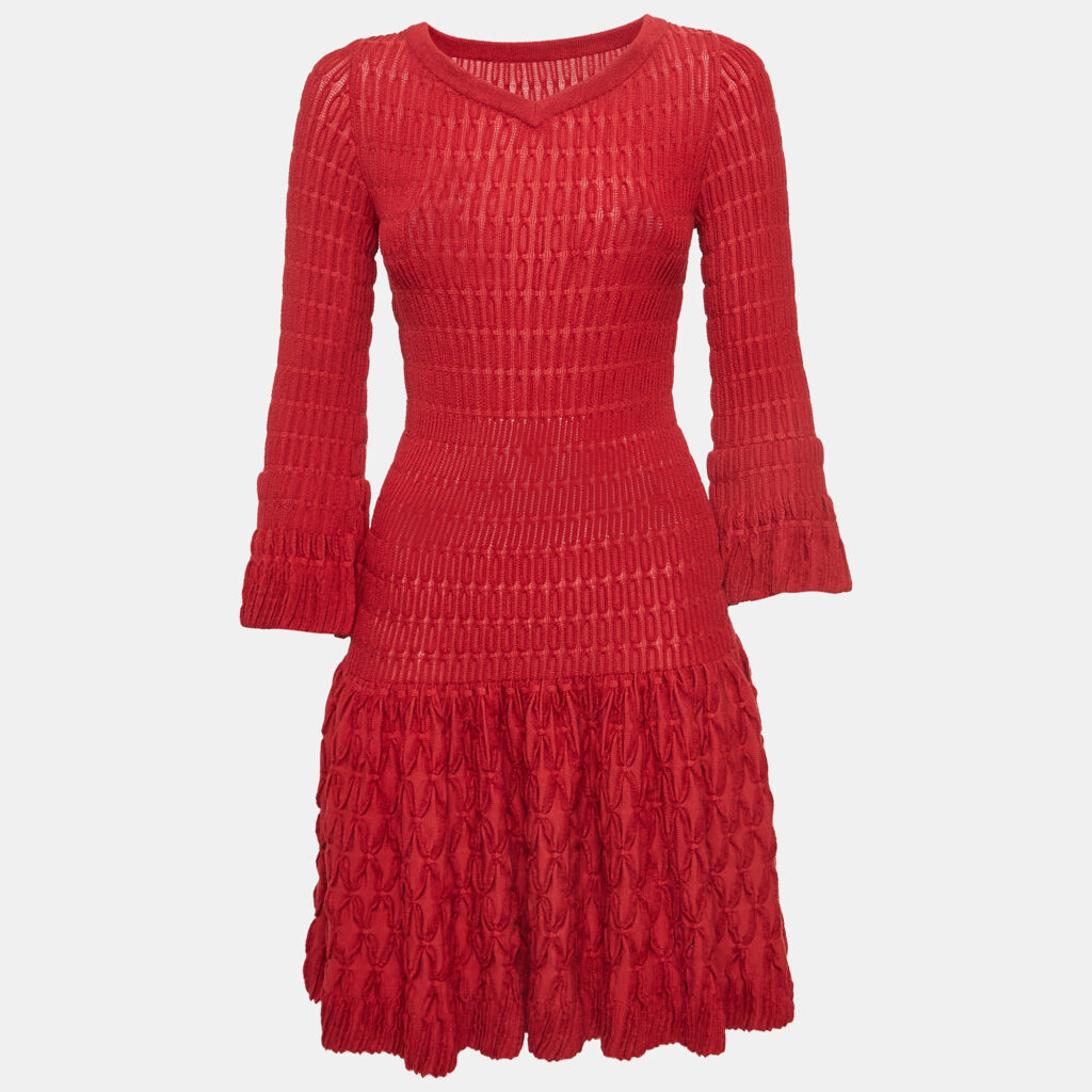 preloved Alaia red skater dress