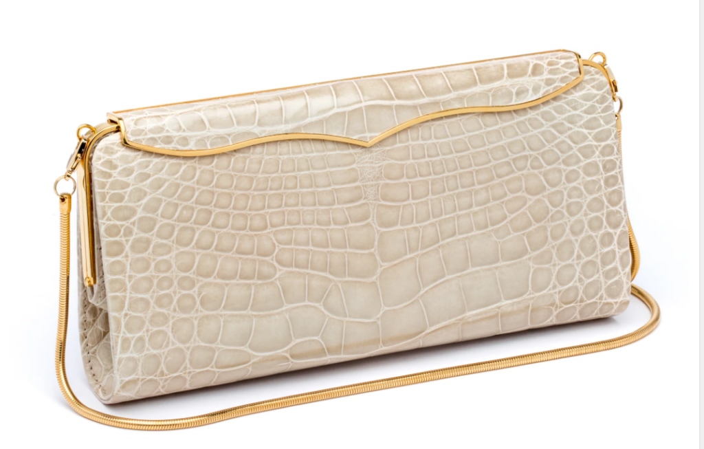 Most Expensive Purses: Lana Marks Cleopatra Clutch (Image Source: https://lanamarks.com/)