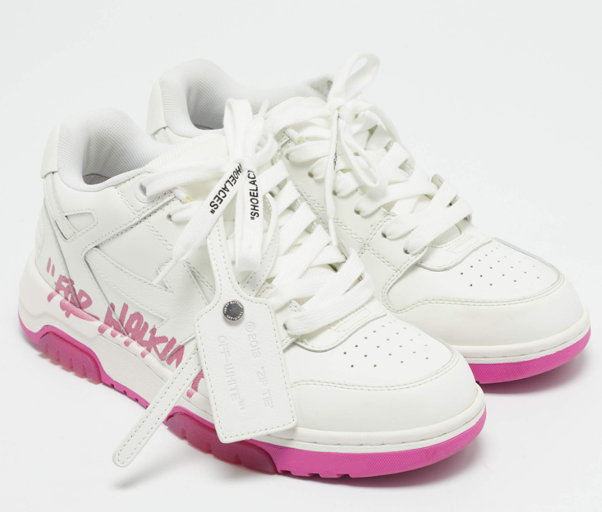 Off-White White Leather Out Of Office Sneakers Size 38