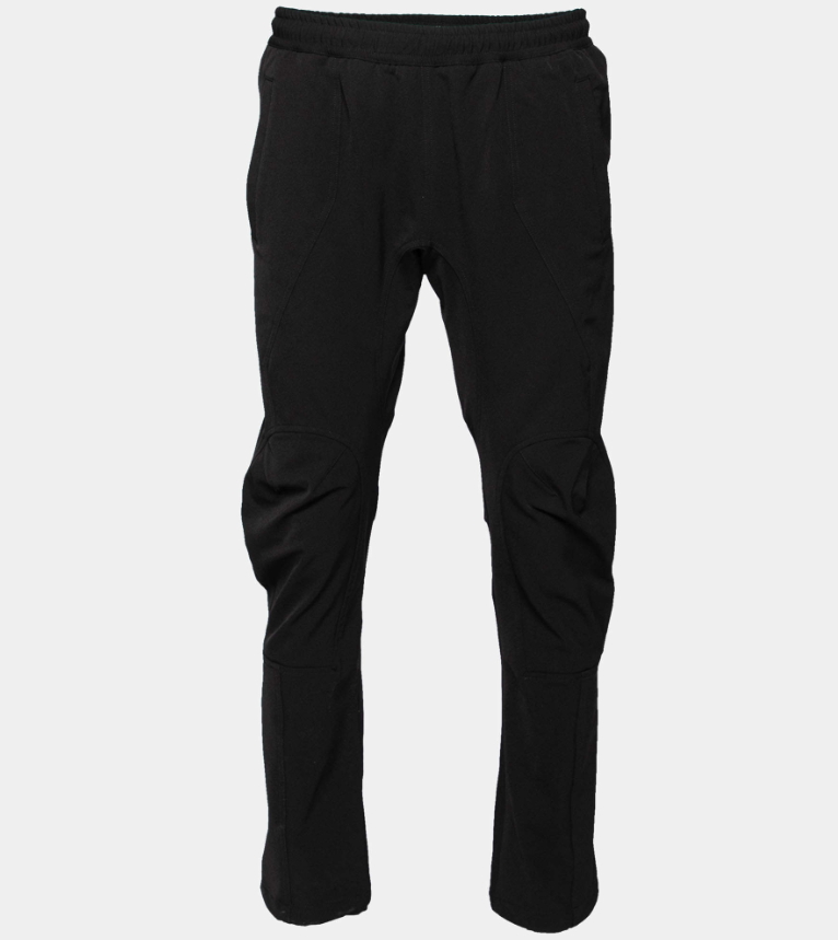 Bottega Veneta Black Stretch Knit Elasticized Waist Straight Leg Pants M