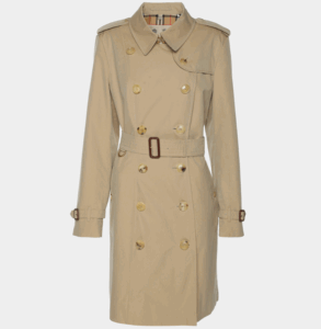 Burberry Beige Cotton Trench Coat L