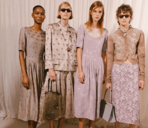 Backstage at Tory Burch’s S/S 2026 runway show, held in Brooklyn on the 15th of September 2025. (Image credit: Tory Burch)