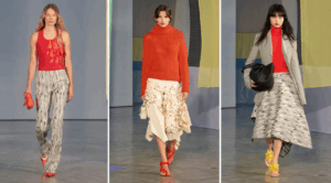 Scarlet red dominated nearly a third of Rachel Scott’s Proenza Schouler collection, serving as the standout hue of the season.