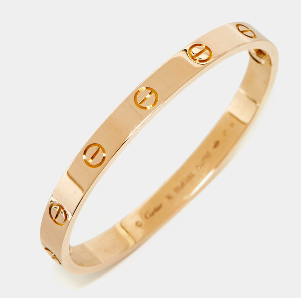 Cartier Love 18k Rose Gold Classic Model Bracelet