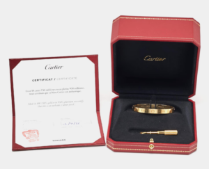 Cartier Love 18k Yellow Gold Classic Model Bracelet