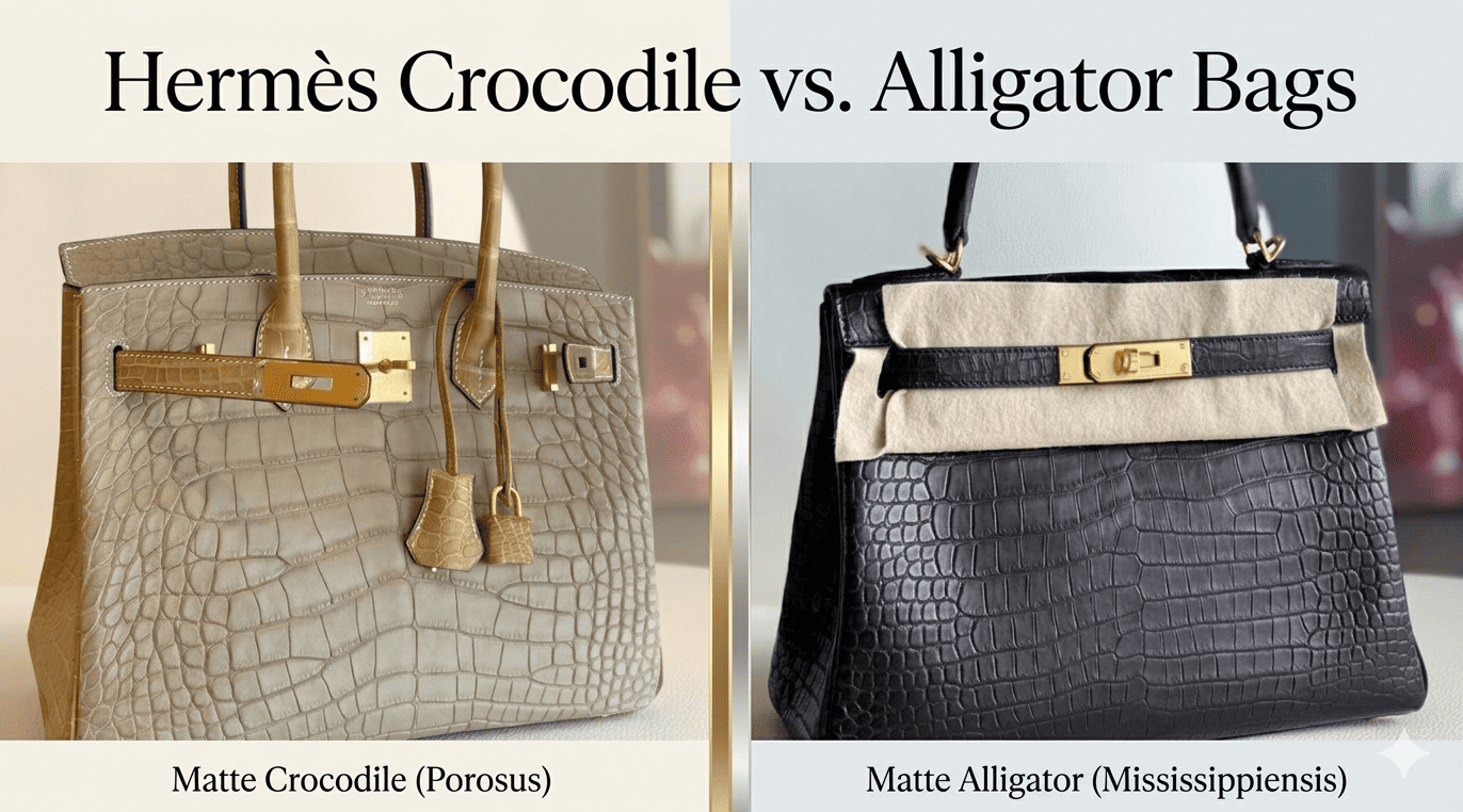 Hermès Crocodile vs. Alligator Bags