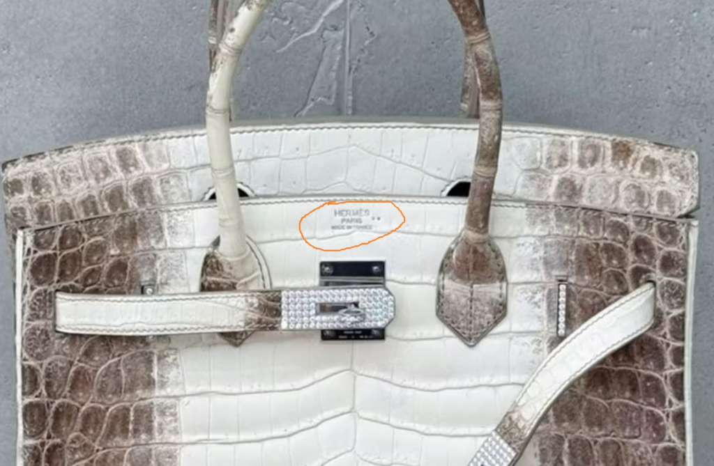 Hermes Birkin 30 Himalaya Niloticus Crocodile Diamond Tote Bag in Pristine Condition