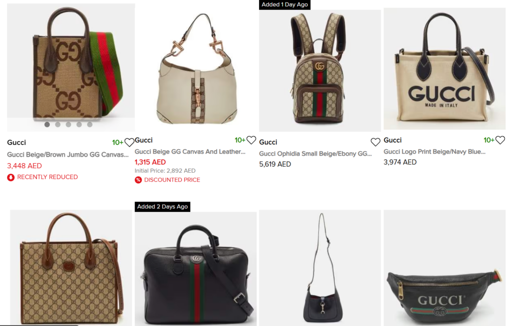 The Luxury Closet offers a curated collection of authenticated Pre-Owned Gucci bags in Good to Pristine Condition available at great discounts.