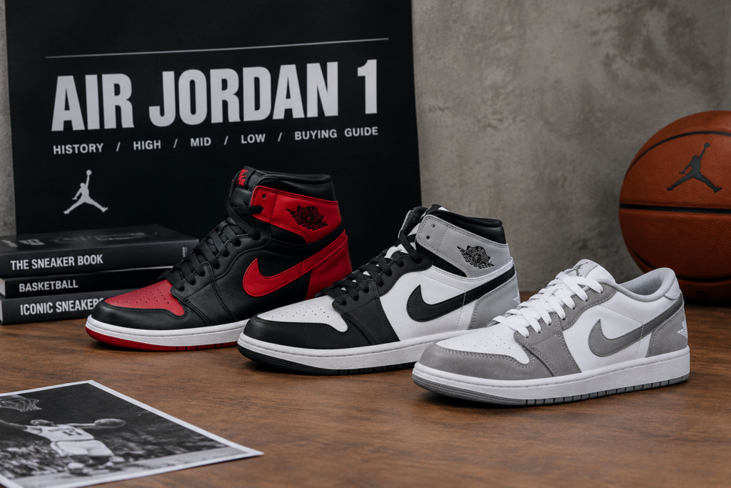 High, Mid, and Low Air Jordan 1 Shoes